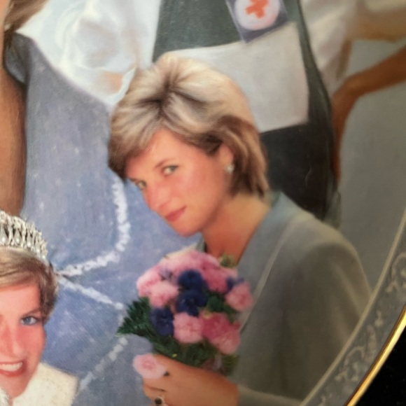 The People’s Princess, Diana. One porcelain collector plate trimmed in 23kt gold - Picture 6 of 8